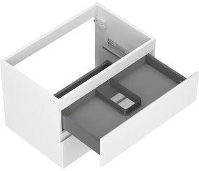Mexen Orio, kúpeľňová skrinka 70 cm, 2 zásuvky, biela matná, 91A10-07047-2-BFF01