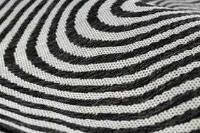 Koberec ORGANIC 2131 geometrický, krémový / čierny / naturálny