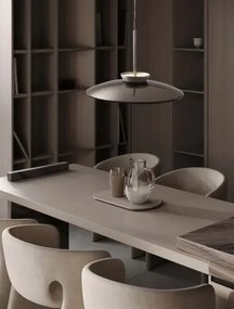 LED stmievateľný nikel-hnedý moderný luster Esti