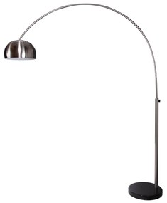 Stojacia lampa Big Bow brúsený chróm 170-210cm