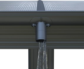 Prístrešok na auto BestBerg BBCP-CP8 / 17,3 m² / 576 × 300 × 219 cm / antracit/sivá