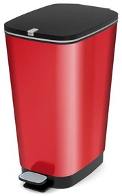 Červený pedálový plastový odpadkový kôš 45 l Chic Bin – KIS
