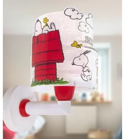 Dalber 76309 - Detská nástenná lampa SNOOPY 1xE27/15W/230V biela/červená