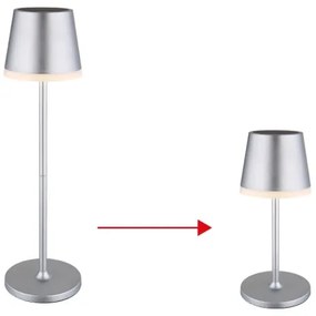 Globo 36637SM - LED Solárne svietidlo LED/0,6W/3V 3000K IP44 matný chróm