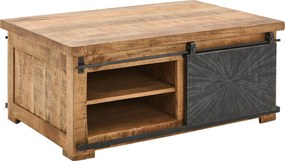 XXXLutz KONFERENČNÝ STOLÍK, prírodná farba, čierna, drevo, kov, 110/70/45 cm Ambia Home - Stolíky do obývačky - 002575000604