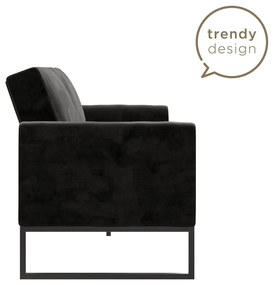 Čierna rozkladacia pohovka 217 cm Adley - CosmoLiving by Cosmopolitan