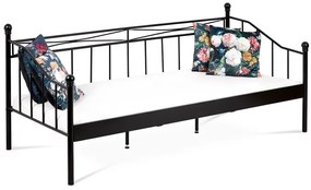 BONTEC Jednolôžková posteľ 208x98cm, kov, čierna, BED-1905 BK Farba: Čierna