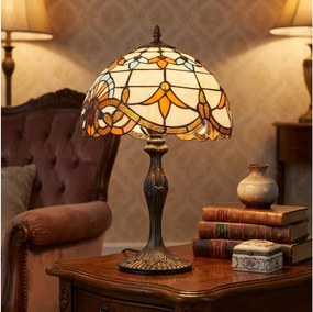 Brilagi - Tiffany vitrážová stolná lampa MIRABELLA 1xE27/60W/230V