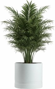 PLASTOVÝ KVETINÁČ LUNA CYLINDER 43,5X38 CM BIELA