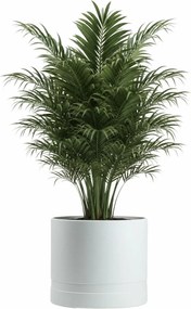 PLASTOVÝ KVETINÁČ LUNA CYLINDER 43,5X38 CM BIELA