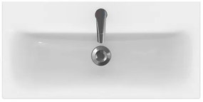 Cersanit S801-221-DSM - Závesná kúpeľňová skrinka s umývadlom MODUO 80 cm biela