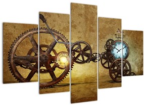 Obraz strojčekov historických hodín (150x105 cm)