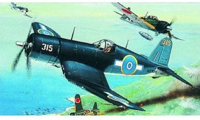 Model F4U-1 Corsair 14,1x17,3cm v krabici 25x14,5x4,5cm