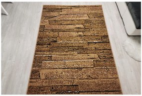 Sindbad MÄKKÝ KOBEREC 120X170 CM NEW IDEA DOSKY HNEDÉ 3186B55 POD STOLÍK DO OBÝVAČKY