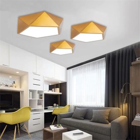 Toolight - Stropné svietidlo Diamond 50cm E27 5x60W APP877-C, zlatá, OSW-08976