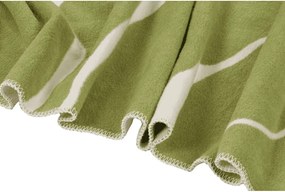 Zelená/krémovobiela deka 150x200 cm Felu – noo.ma