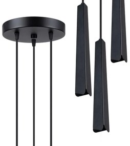 Sollux SL.1401 - Luster na lanku PRYSM 3xG9/8W/230V čierna