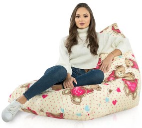 Sedací vak Bermudy SAKO Macko Love you