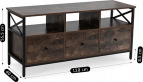 TV skrinka Zurdo (dub rustikal) . Akcia -19%. Vlastná spoľahlivá doprava až k Vám domov. 1119302