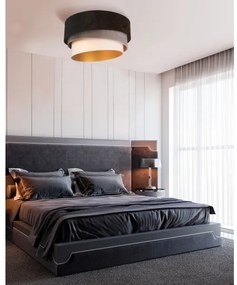 Duolla - Stropné svietidlo DEVON 1xE27/40W/230V pr. 45 cm čierna/šedá/béžová