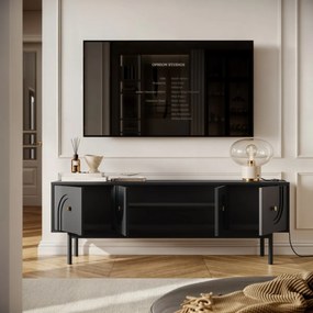 TV STOLÍK THERESE ČIERNY 154 cm