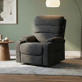 Polohovacie kreslo sivé, elektrické TV-S8348 GREY2