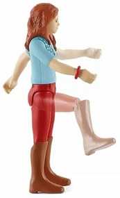 Schleich 42539 Ryšavka Hannah s pohyblivými kĺbmi na koni, 15 cm