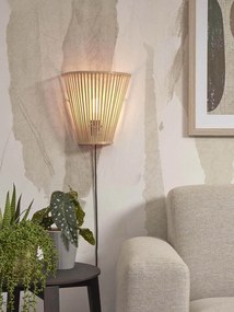 Nástenná lampa merapi 30 cm prírodná MUZZA