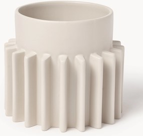 Obal na kvetináč s rebrovaným povrchom Valeska, V 22 cm