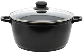 Elo 62440 Basic 4-dielna súprava hliníkových hrncov Black Cast