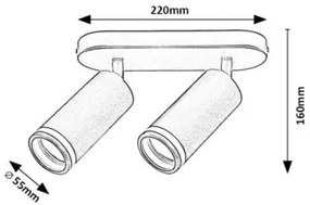 Rabalux SENOBIA stropné svietidlo 73034