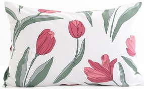 Bavlnená obliečka na vankúš Renforcé 40 × 60 cm – Tulipány