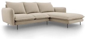 Béžová rohová pohovka Cosmopolitan Design Vienna, pravý roh