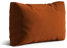 Terakotový zamatový vankúš na gauč Kemi – Cosmopolitan Design