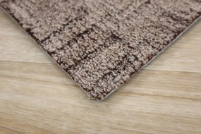 ITC, Metrážny koberec Dobro 43 hnedý, na mieru, šíře 3m,4m, hnedá, filc, obývacia izba