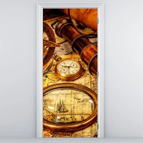 Fototapeta na dvere - Historické pomôcky námorníkov (95x205cm)