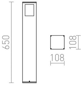 RED - Design Rendl - R10433 - Vonkajšia lampa PONDER 1xE27/18W/230V IP44 čierna