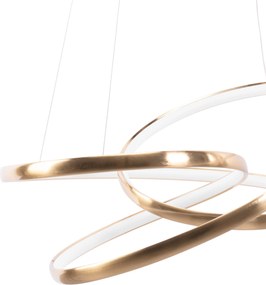 Toolight Toolight, LED závesné svietidlo 50cm, 32W, G005-CP, zlatá lesklá, OSW-09746