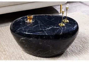 Konferenčný stôl Stone 44853 75x52cm Black marble look  - Komfort-nábytok