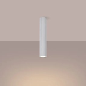 Sollux SL.1533 - Bodové svietidlo KARBON 1xGU10/10W/230V 40 cm biela