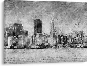 Obraz - Coffee art city (70x50 cm)