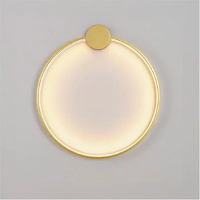 Toolight Toolight, LED nástenné svietidlo 40cm 17W APP1387-CW, zlatá lesklá, OSW-00911