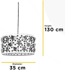 ONLI - Detský luster TITILLA 1xE27/22W/230V fialová/biela