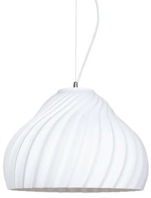 Luster na lanku SILVO 1xE27/60W/230V pr. 38 cm biela