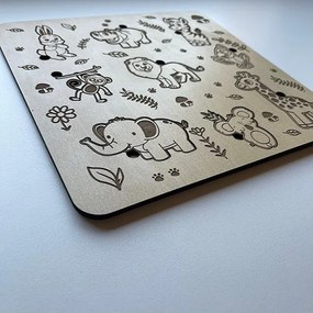 Drevené puzzle - Safari - Javor