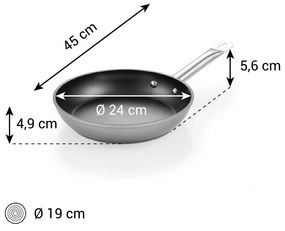 Tescoma Panvica GrandCHEF+ pr. 24 cm, pr. 24 cm