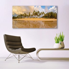 Obraz na akrylátovom skle Pláž príroda 120x60 cm
