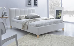 Manželská posteľ 160 cm Sherill (biela) (s roštom). Akcia -13%. Vlastná spoľahlivá doprava až k Vám domov. 770889