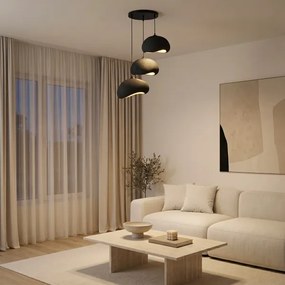 BRILAGI - Závesný luster na lanku WABI SABI 3xE27/40W/230V priemer 60 cm čierna