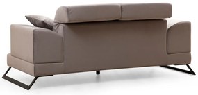 Dvoumístná pohovka Frido 185 cm světle šedá